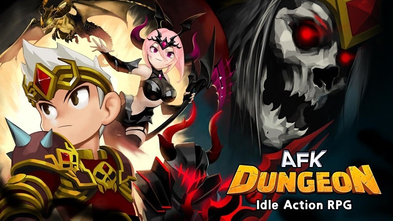 Tải AFK Dungeon MOD APK [Menu, Hệ số sát thương/phòng thủ]